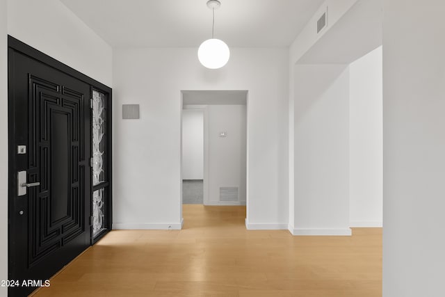 entryway featuring light hardwood / wood-style flooring