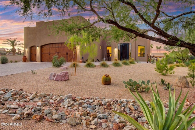 view of front of house featuring a garage