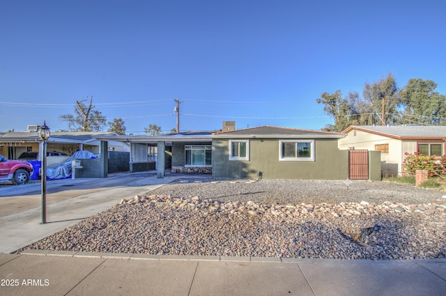 view of ranch-style home