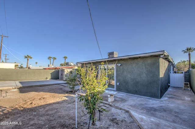 back of house featuring a patio area