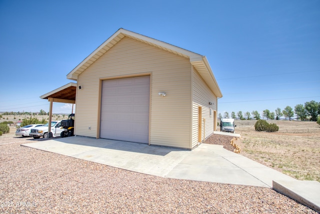 1420 S Haystack Rd, Taylor, AZ 85939 - detached garage featuring concrete driveway