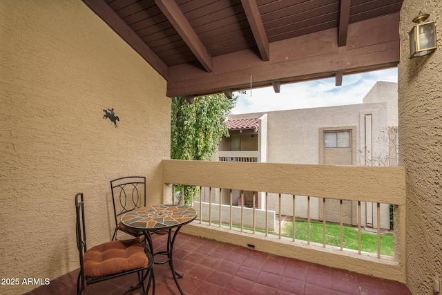 view of balcony