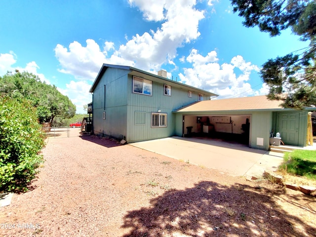 rear view of house with a patio area