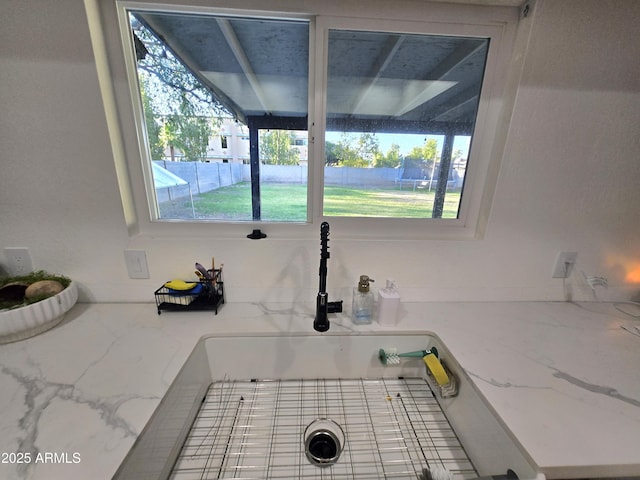 3722 E Glade Ave, Mesa, AZ 85206 - kitchen view of a sink and light stone counters