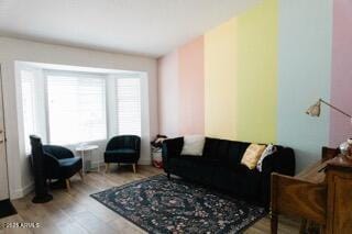 living room featuring wood finished floors