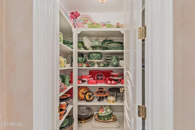 view of pantry