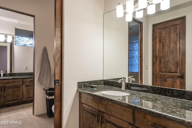 9216 E Sky Line Dr, Scottsdale, AZ 85262 - bathroom featuring two vanities and tile patterned flooring
