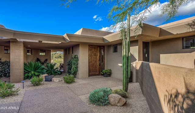 9216 E Sky Line Dr, Scottsdale, AZ 85262 - entrance to property with stucco siding
