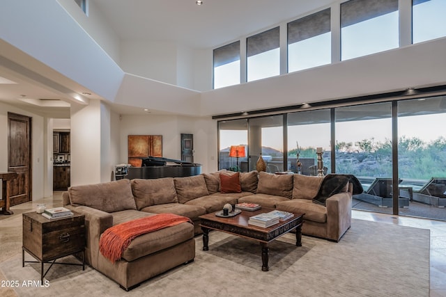 9216 E Sky Line Dr, Scottsdale, AZ 85262 - living room with a high ceiling