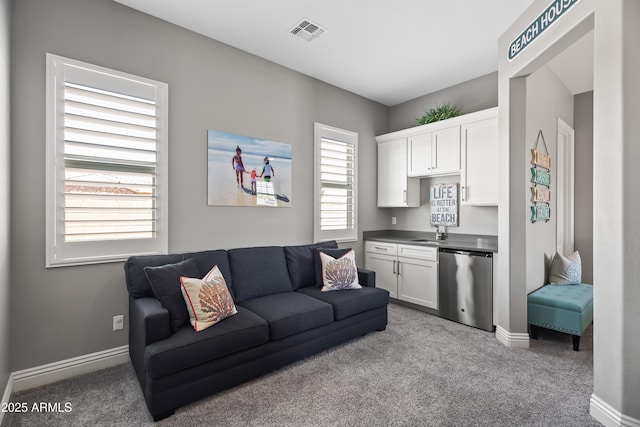 5415 E Chaparosa Way, Cave Creek, AZ 85331 - living room featuring carpet floors and baseboards