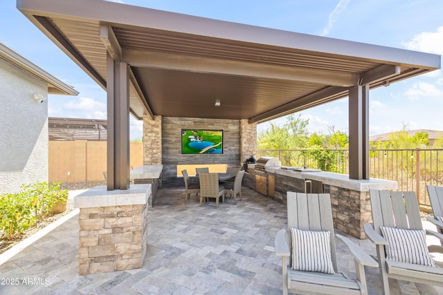 5415 E Chaparosa Way, Cave Creek, AZ 85331 - view of patio / terrace featuring exterior bar