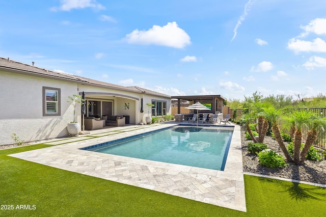 5415 E Chaparosa Way, Cave Creek, AZ 85331 - swimming pool featuring outdoor lounge area and a patio