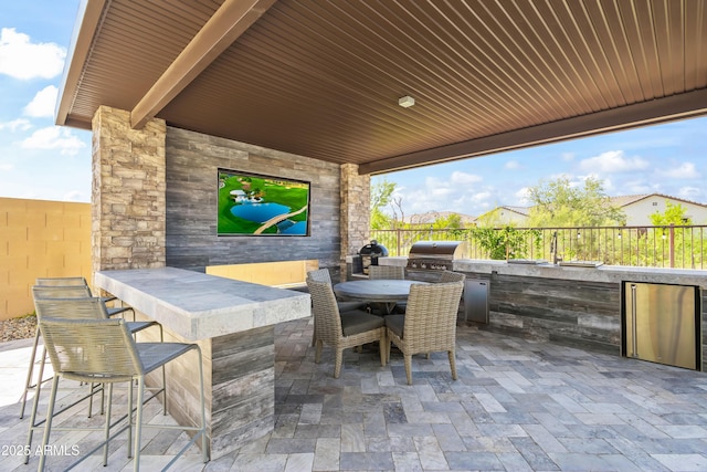 5415 E Chaparosa Way, Cave Creek, AZ 85331 - view of patio / terrace with an outdoor bar
