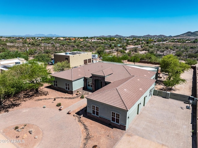 1925 W Tanya Trl, Phoenix, AZ 85086 - aerial view of property and surrounding area featuring a mountain backdrop