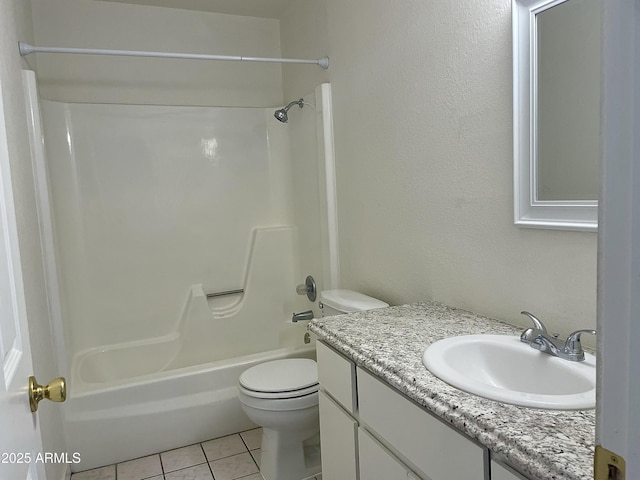 143 S Mountain Rd, Apache Junction, AZ 85120 - bathroom with vanity, shower / bath combination, and tile patterned floors
