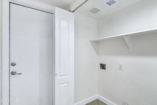 1003 E Princeton Ave, Gilbert, AZ 85234 - washroom with hookup for a washing machine and wood finished floors