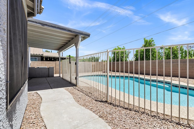 1003 E Princeton Ave, Gilbert, AZ 85234 - view of swimming pool with a fenced backyard and a patio area