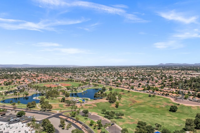 1003 E Princeton Ave, Gilbert, AZ 85234 - aerial perspective of suburban area featuring a water and mountain view and a golf club