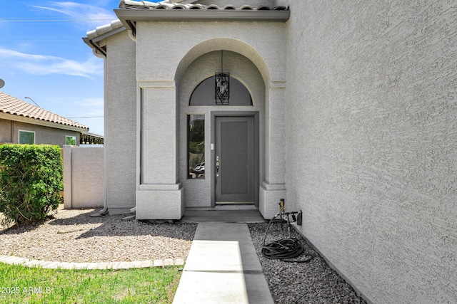 1003 E Princeton Ave, Gilbert, AZ 85234 - entrance to property with stucco siding and a tile roof