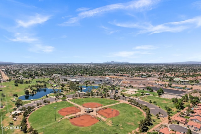 1003 E Princeton Ave, Gilbert, AZ 85234 - aerial view of residential area featuring a water and mountain view