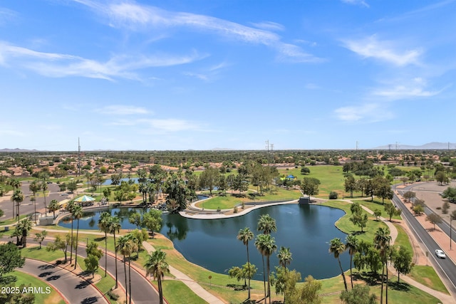 1003 E Princeton Ave, Gilbert, AZ 85234 - aerial view of residential area featuring a water and mountain view and a local golf course