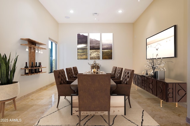 view of dining area