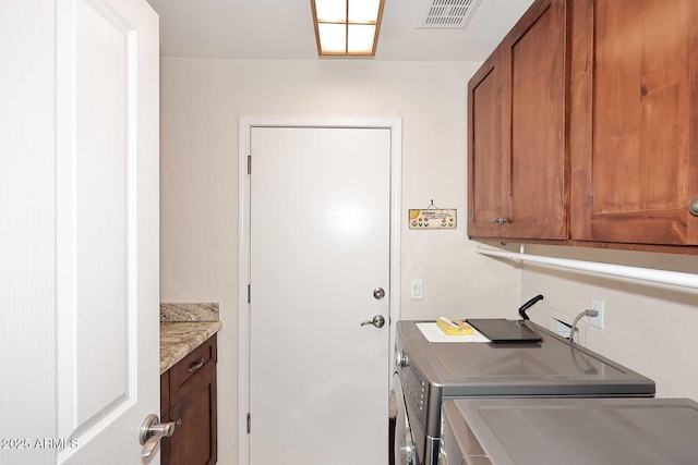 6966 E Bramble Berry Ln, Scottsdale, AZ 85266 - laundry area with cabinet space and independent washer and dryer