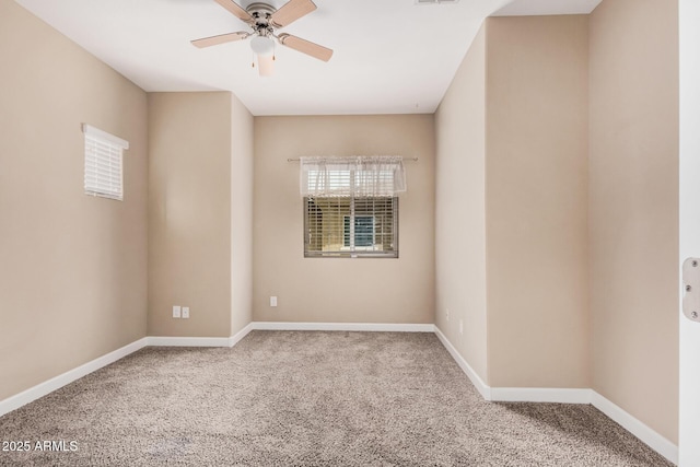 1367 S Country Club Dr Unit 1327, Mesa, AZ 85210 - empty room with ceiling fan, carpet flooring, and baseboards