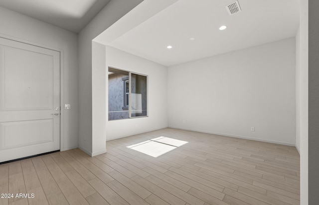 interior space featuring light hardwood / wood-style floors