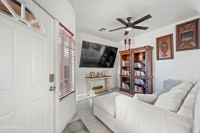 11383 W Pima St, Avondale, AZ 85323 - living area featuring ceiling fan and light tile patterned floors
