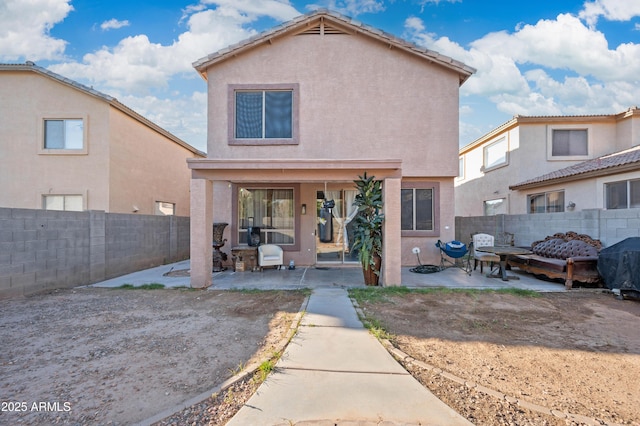 11383 W Pima St, Avondale, AZ 85323 - rear view of house featuring a patio, a fenced backyard, and stucco siding
