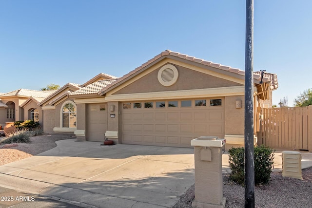 view of front of house featuring a garage