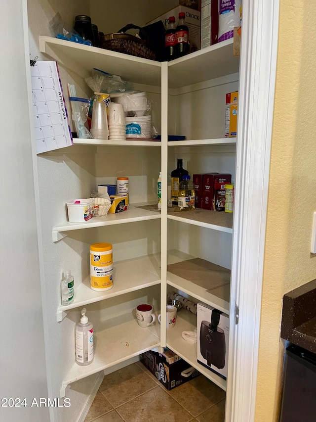 view of pantry