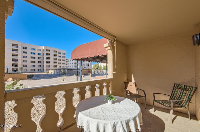 view of balcony