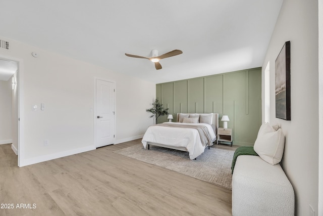 3614 W Danbury Dr, Glendale, AZ 85308 - bedroom featuring wood finished floors and a ceiling fan