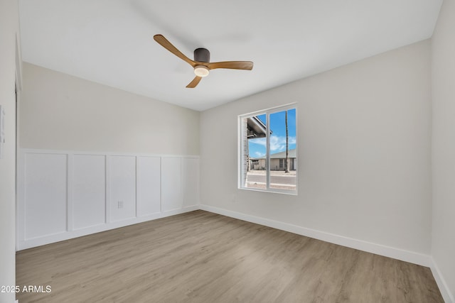 3614 W Danbury Dr, Glendale, AZ 85308 - spare room with wood finished floors and ceiling fan