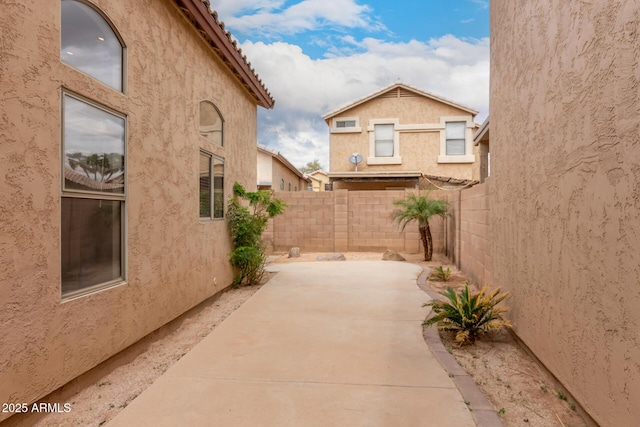 view of patio with fence