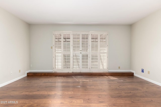 5208 S Deborah Dr, Tempe, AZ 85283 - empty room featuring wood finished floors and baseboards