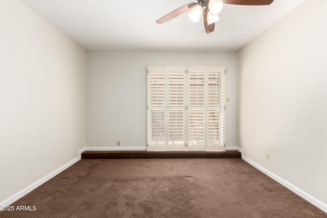 5208 S Deborah Dr, Tempe, AZ 85283 - empty room with carpet floors, a ceiling fan, and baseboards