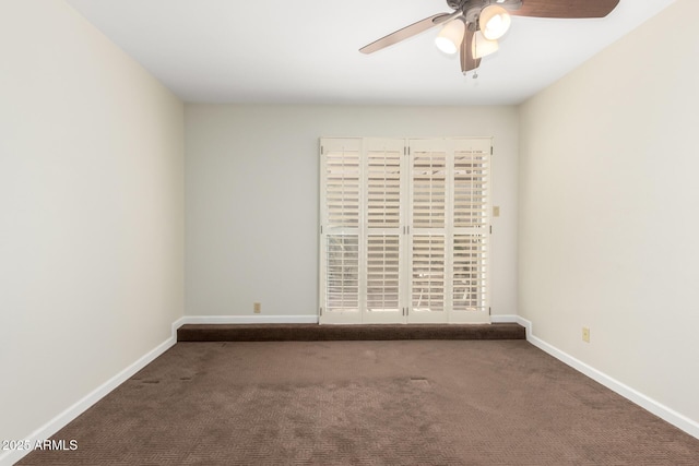 5208 S Deborah Dr, Tempe, AZ 85283 - unfurnished room with a ceiling fan, carpet flooring, and baseboards