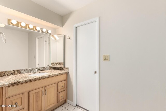 5208 S Deborah Dr, Tempe, AZ 85283 - bathroom with tile patterned floors and vanity