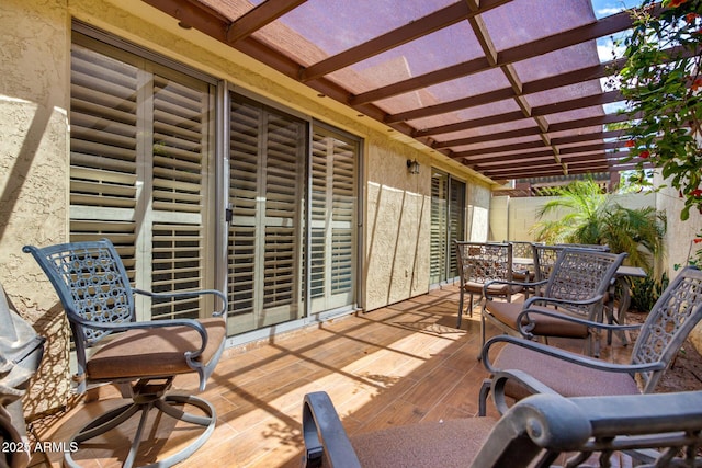 5208 S Deborah Dr, Tempe, AZ 85283 - wooden deck featuring a pergola