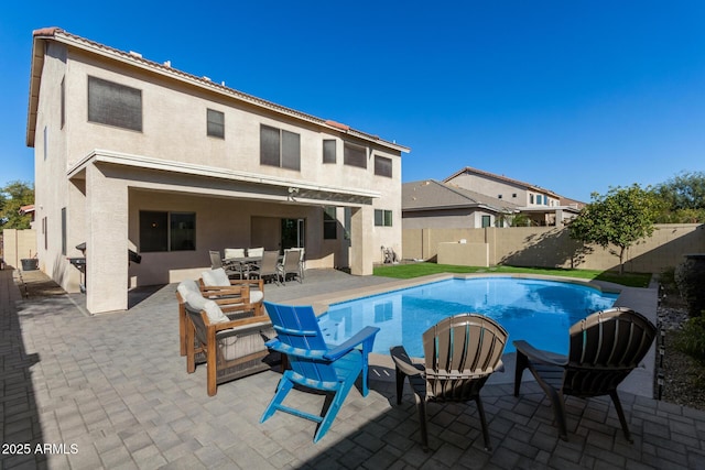 view of pool with a patio area