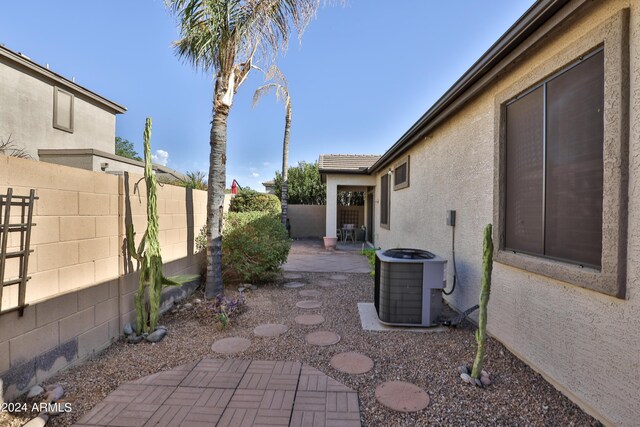 view of patio / terrace featuring cooling unit