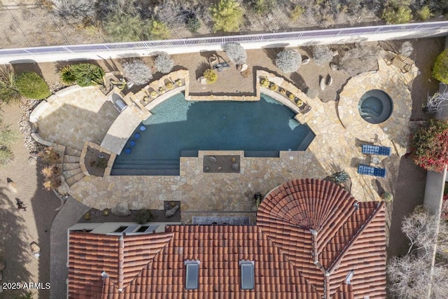 birds eye view of property