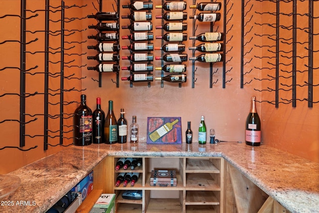 wine cellar featuring indoor bar