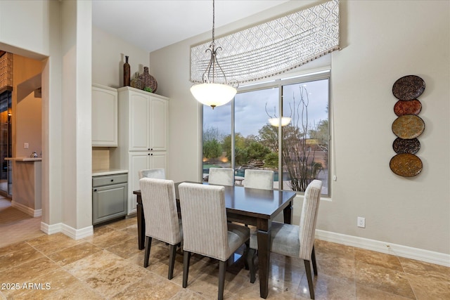 view of dining room