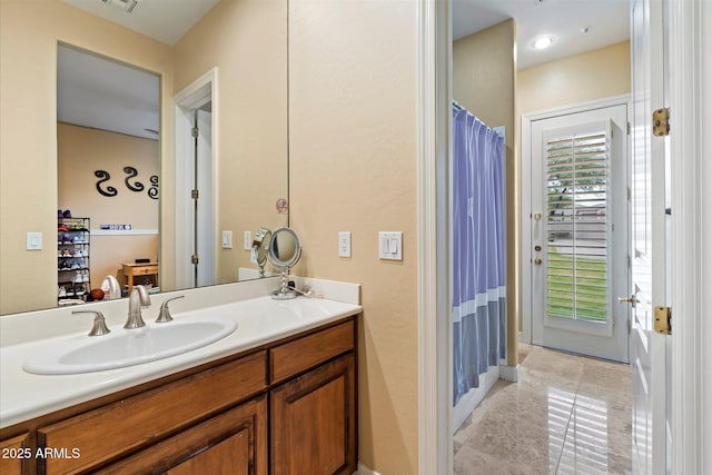 bathroom with vanity