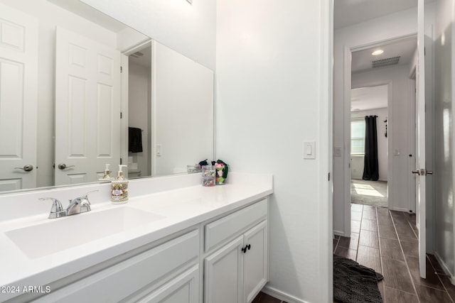 bathroom featuring vanity