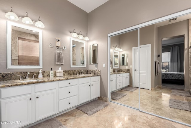 bathroom with vanity